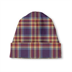 ScotsTee Shop Scottish Holyrood Jubilee (Holyrood Heirloom Holyrood Gold) Weathered Tartan Plaid Knit Beanie