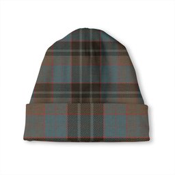 ScotsTee Shop Scottish Lumsden Hunting (Lumsden Green) Weathered Tartan Plaid Knit Beanie