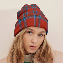 ScotsTee Shop Scottish Inverness District (Inverness Earl of Inverness) Ancient Tartan Plaid Knit Beanie