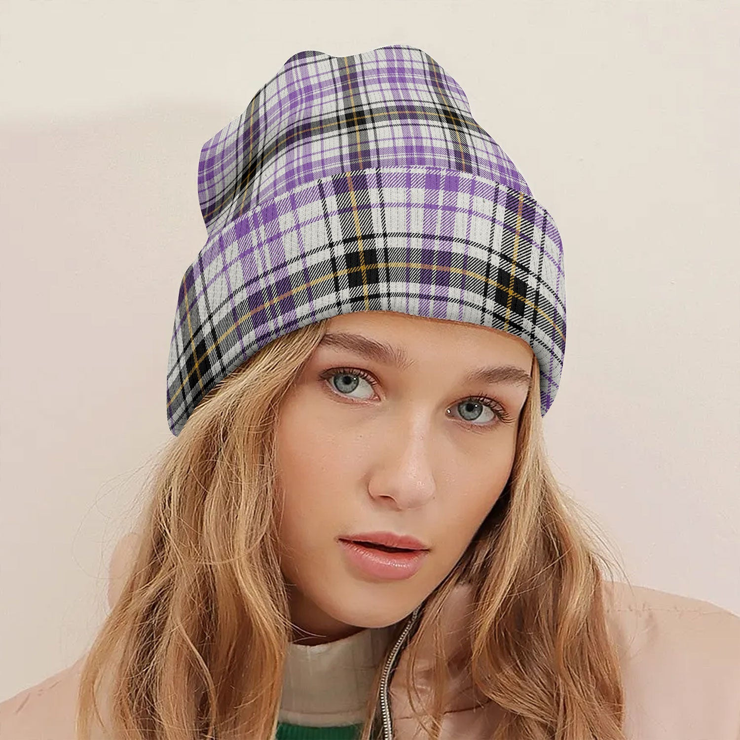 ScotsTee Shop Scottish Henderson Dress (MacKendrick Dress) Ancient Tartan Plaid Knit Beanie