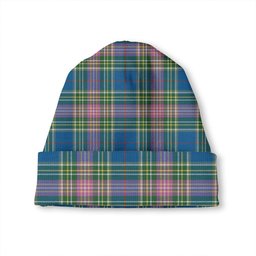 ScotsTee Shop Scottish Isle of Man Manx 2 Ancient Tartan Plaid Knit Beanie