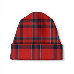 ScotsTee Shop Scottish Inverness District (Inverness Earl of Inverness) Modern Tartan Plaid Knit Beanie