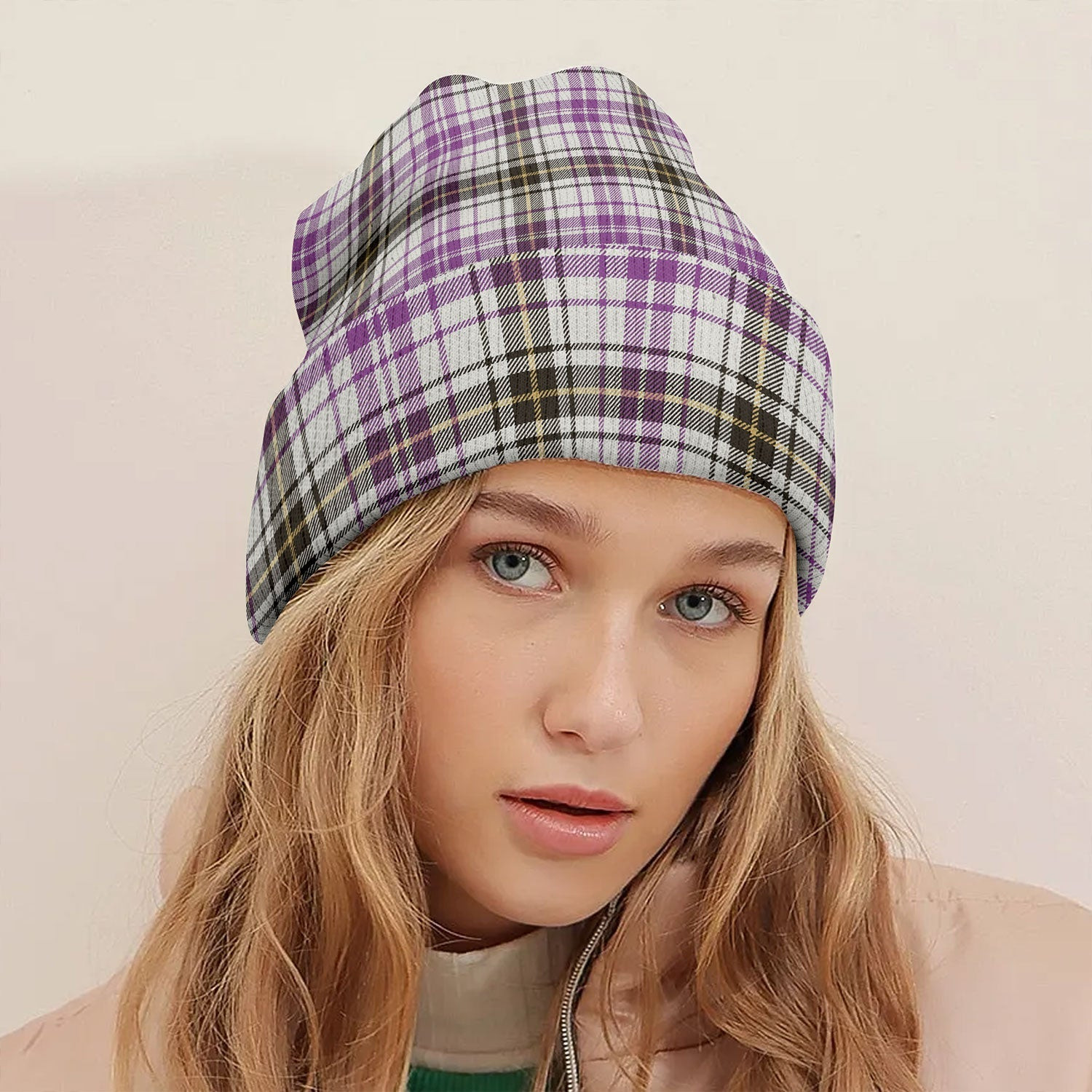 ScotsTee Shop Scottish Henderson Dress (MacKendrick Dress) Weathered Tartan Plaid Knit Beanie