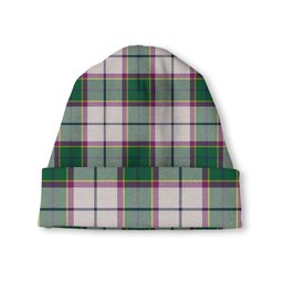 ScotsTee Shop Scottish Isle of Man Manx Laxey Dress Green Modern Tartan Plaid Knit Beanie
