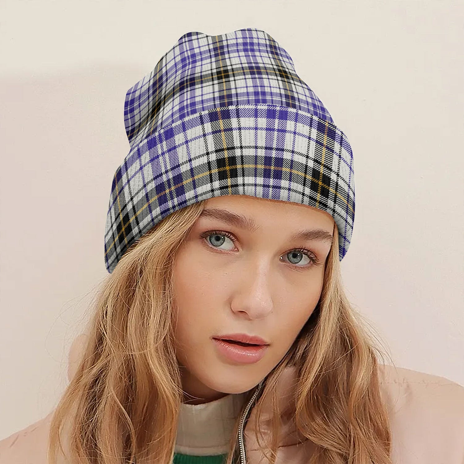 ScotsTee Shop Scottish Henderson Dress Modern Tartan Plaid Knit Beanie