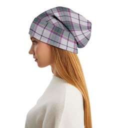 ScotsTee Shop Scottish Isle of Man Manx Laxey Dress Green Weathered Tartan Plaid Knit Beanie