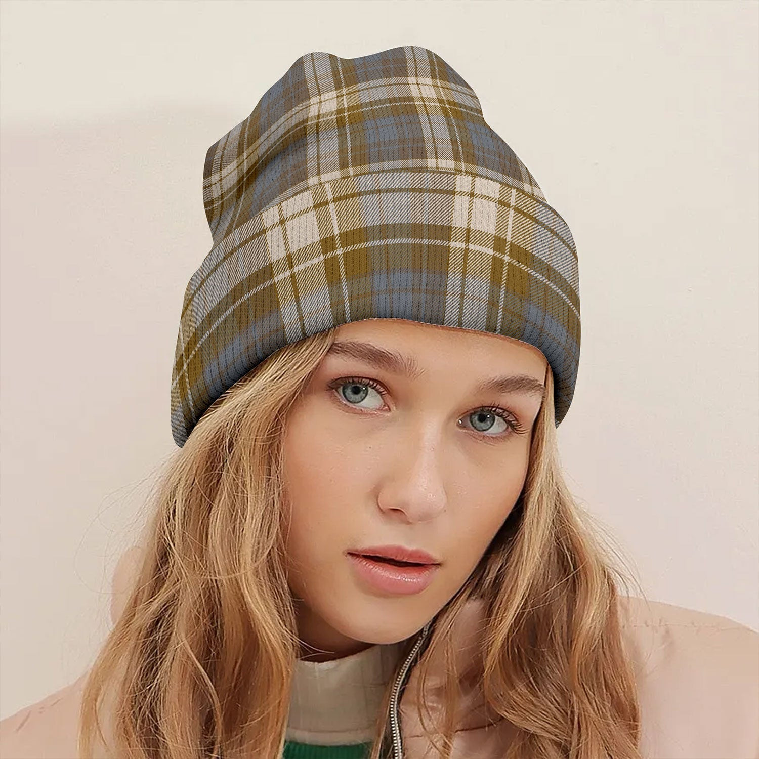 ScotsTee Shop Scottish Lochaber Scrapbook Ancient Tartan Plaid Knit Beanie