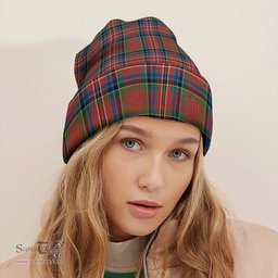 ScotsTee Shop Scottish Kidd Rock and Wheel Ancient Tartan Plaid Knit Beanie