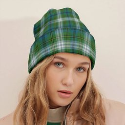 ScotsTee Shop Scottish Johnstone Dress (Johnson Dress) Ancient Tartan Plaid Knit Beanie
