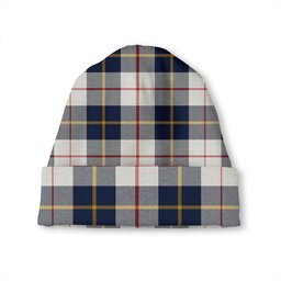 ScotsTee Shop Scottish MacRae of Conchra Modern Tartan Plaid Knit Beanie