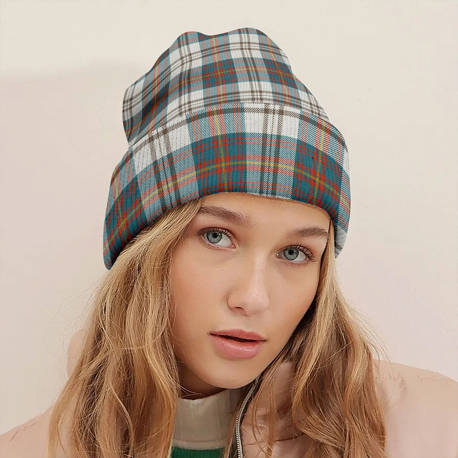 ScotsTee Shop Scottish Walker Dress Ancient Tartan Plaid Knit Beanie