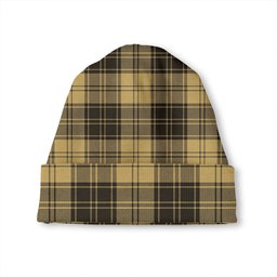 ScotsTee Shop Scottish MacLachlan Chief-s Dress Weathered Tartan Plaid Knit Beanie