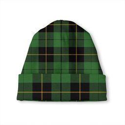 ScotsTee Shop Scottish Wallace Hunting (Wallas Hunting) Ancient Tartan Plaid Knit Beanie