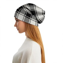 ScotsTee Shop Scottish MacFie B-W (MacPhee B-W) Modern Tartan Plaid Knit Beanie