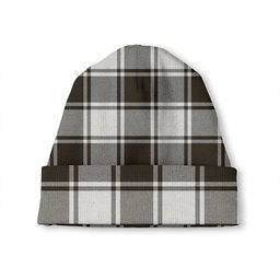 ScotsTee Shop Scottish MacFie B-W (MacPhee B-W) Weathered Tartan Plaid Knit Beanie