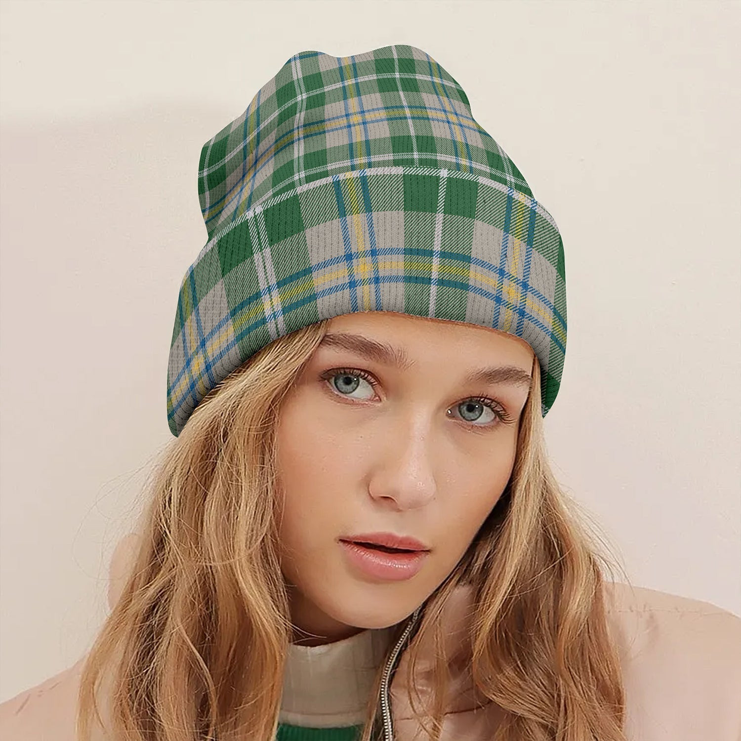 ScotsTee Shop Scottish MacGibboney Dress Ancient Tartan Plaid Knit Beanie