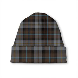 ScotsTee Shop Scottish MacCandlish Grey Dress Modern Tartan Plaid Knit Beanie