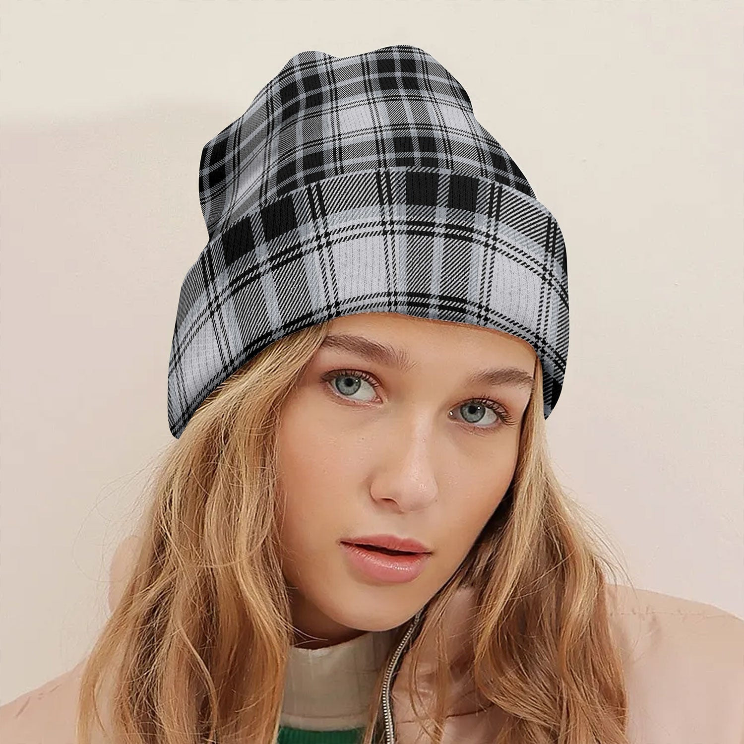 ScotsTee Shop Scottish O-Sullivan Beare Ancient Tartan Plaid Knit Beanie