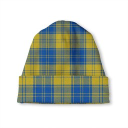 ScotsTee Shop Scottish MacLachlan Chief-s Dress- Blue Modern Tartan Plaid Knit Beanie