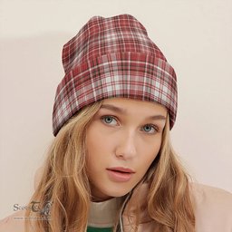 ScotsTee Shop Scottish MacDougal Dress Weathered Tartan Plaid Knit Beanie
