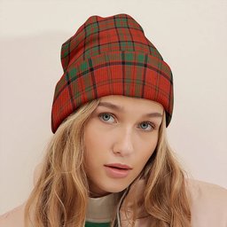 ScotsTee Shop Scottish MacDonell of Keppoch Modern Tartan Plaid Knit Beanie