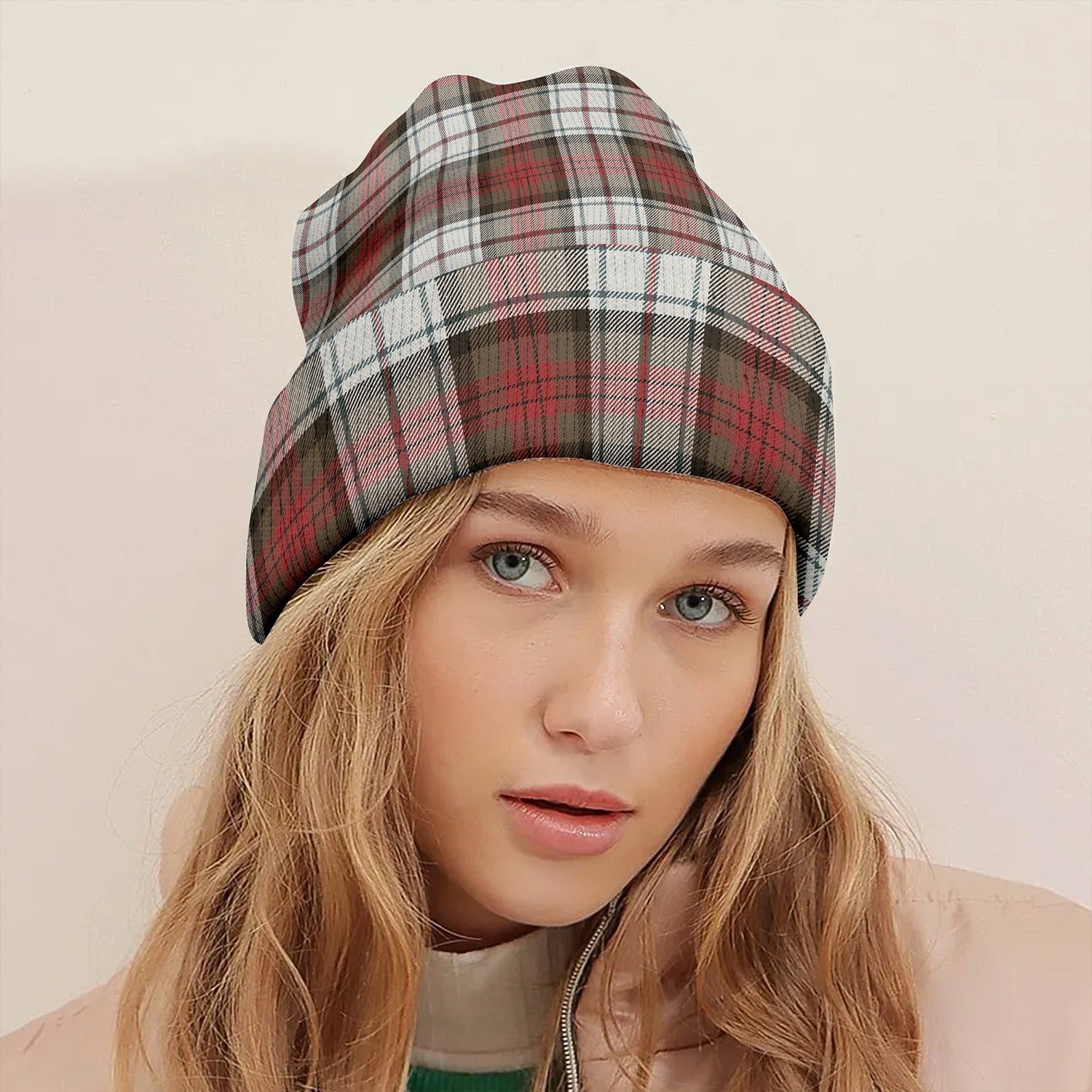 ScotsTee Shop Scottish MacDuff Dress Weathered Tartan Plaid Knit Beanie
