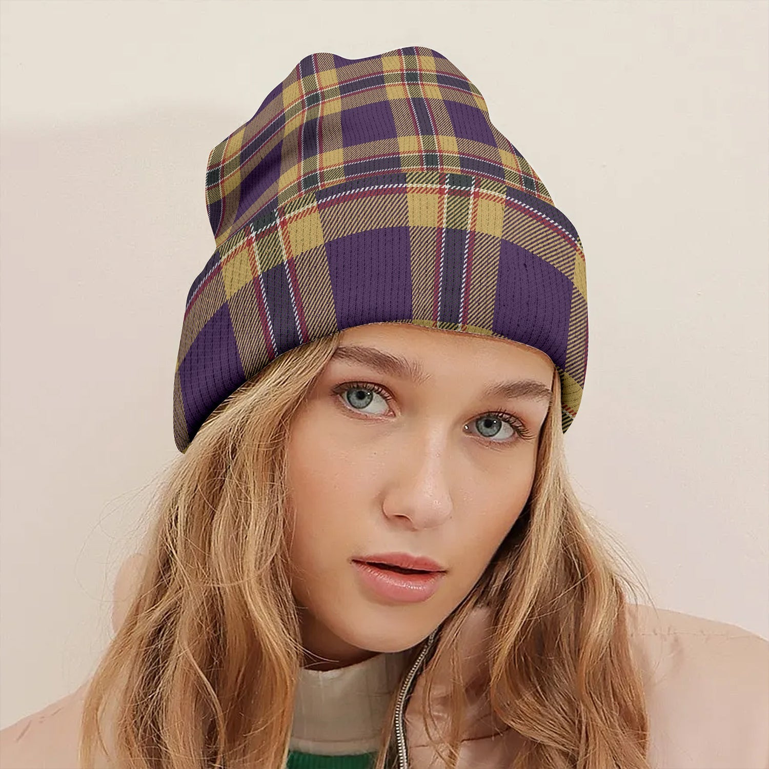 ScotsTee Shop Scottish MacCann (MacCan) Weathered Tartan Plaid Knit Beanie