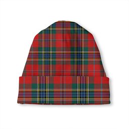 ScotsTee Shop Scottish MacLean of Duart Modern Tartan Plaid Knit Beanie