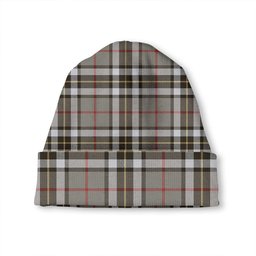 ScotsTee Shop Scottish Thomson Grey (MacThomas Thompson Grey) Weathered Tartan Plaid Knit Beanie