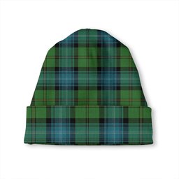 ScotsTee Shop Scottish Urquhart White Lines (Urquhart Ancient) Ancient Tartan Plaid Knit Beanie