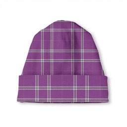 ScotsTee Shop Scottish Wallace High School (Wallas High School) Weathered Tartan Plaid Knit Beanie