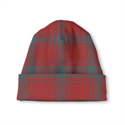 ScotsTee Shop Scottish MacDonald of Sleat (Donald Lord MacDonald) Weathered Tartan Plaid Knit Beanie