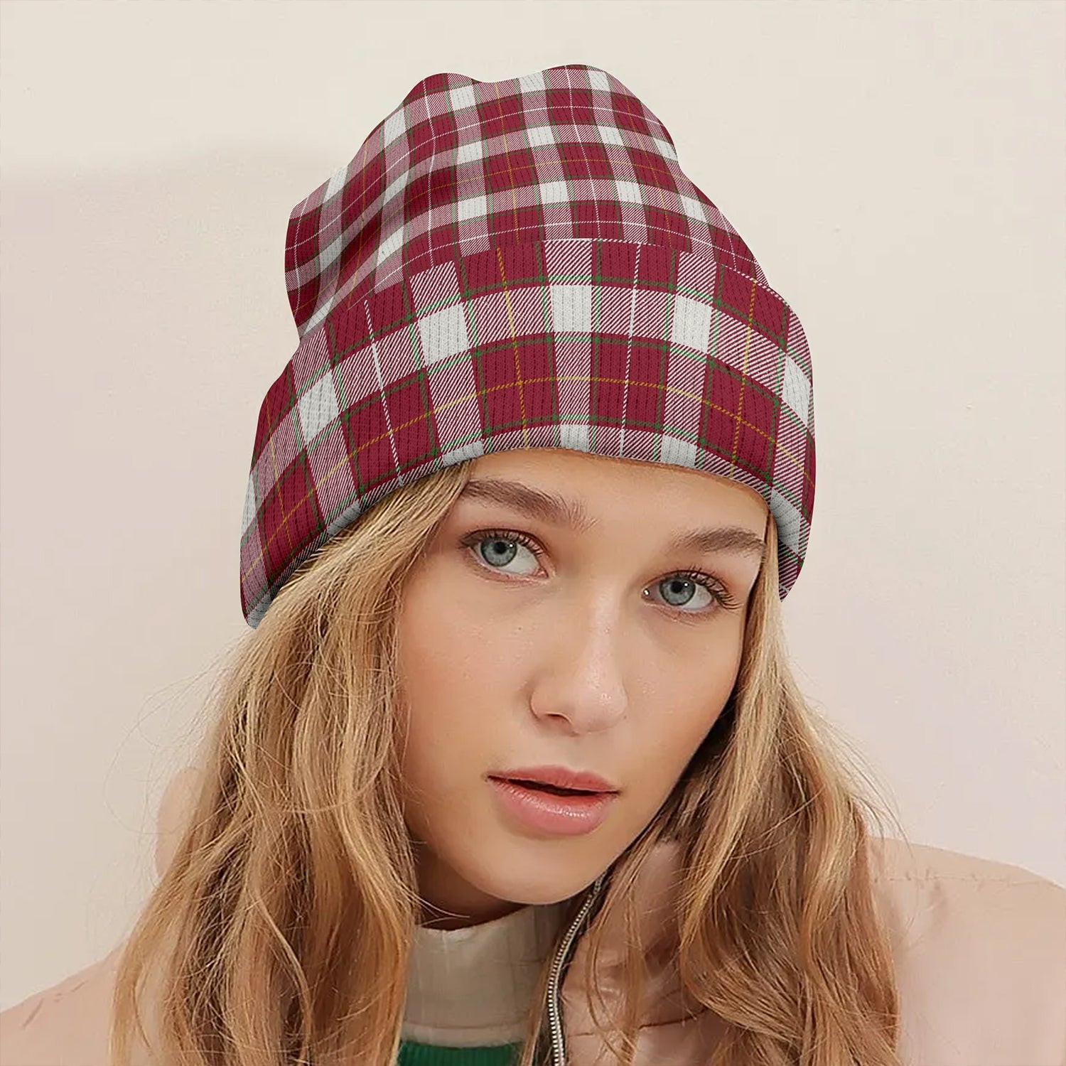 ScotsTee Shop Scottish MacFie Dress (MacPhee Dress) Modern Tartan Plaid Knit Beanie