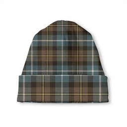 ScotsTee Shop Scottish MacNeil of Barra (MacNeil MacNeill) Weathered Tartan Plaid Knit Beanie