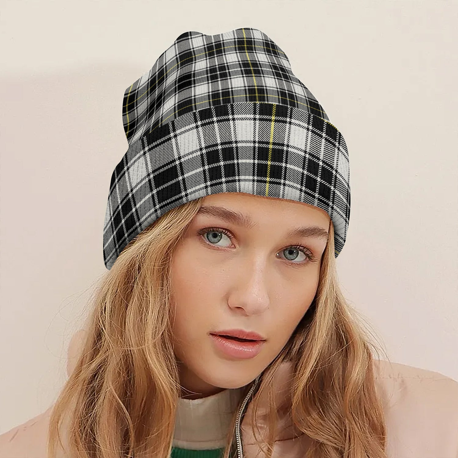 ScotsTee Shop Scottish MacFie of Colonsay Dress (MacPhee of Colonsay Dress) Modern Tartan Plaid Knit Beanie