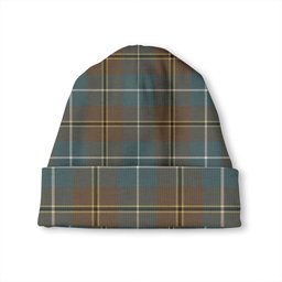 ScotsTee Shop Scottish Turnbull Hunting Weathered Tartan Plaid Knit Beanie