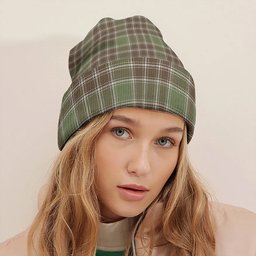 ScotsTee Shop Scottish MacDonald Lord of the Isles- Hunting Weathered Tartan Plaid Knit Beanie