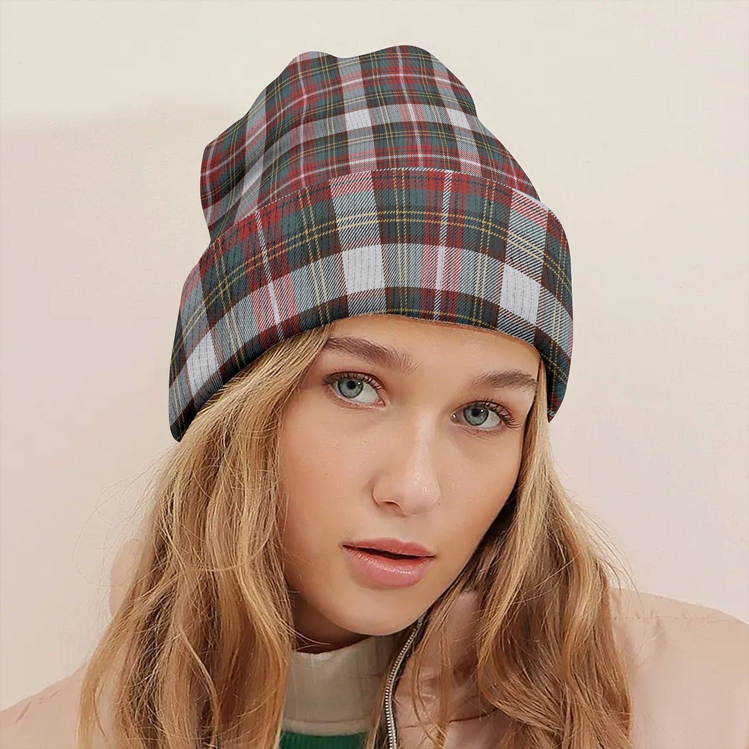 ScotsTee Shop Scottish Seller Dress 2 Weathered Tartan Plaid Knit Beanie