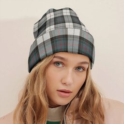 ScotsTee Shop Scottish Sutherland Dress Royal Blue Weathered Tartan Plaid Knit Beanie