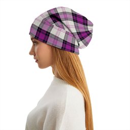 ScotsTee Shop Scottish Ross Dress Purple Tartan Plaid Knit Beanie