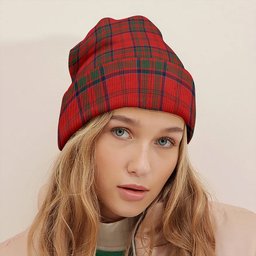 ScotsTee Shop Scottish MacDonell of Keppoch Ancient Tartan Plaid Knit Beanie
