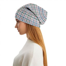 ScotsTee Shop Scottish MacLeod, Wedding (Personal) (MacDougal Arisaid) Ancient Tartan Plaid Knit Beanie