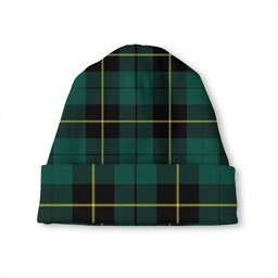 ScotsTee Shop Scottish Wallace Hunting (Wallas Hunting) Modern Tartan Plaid Knit Beanie
