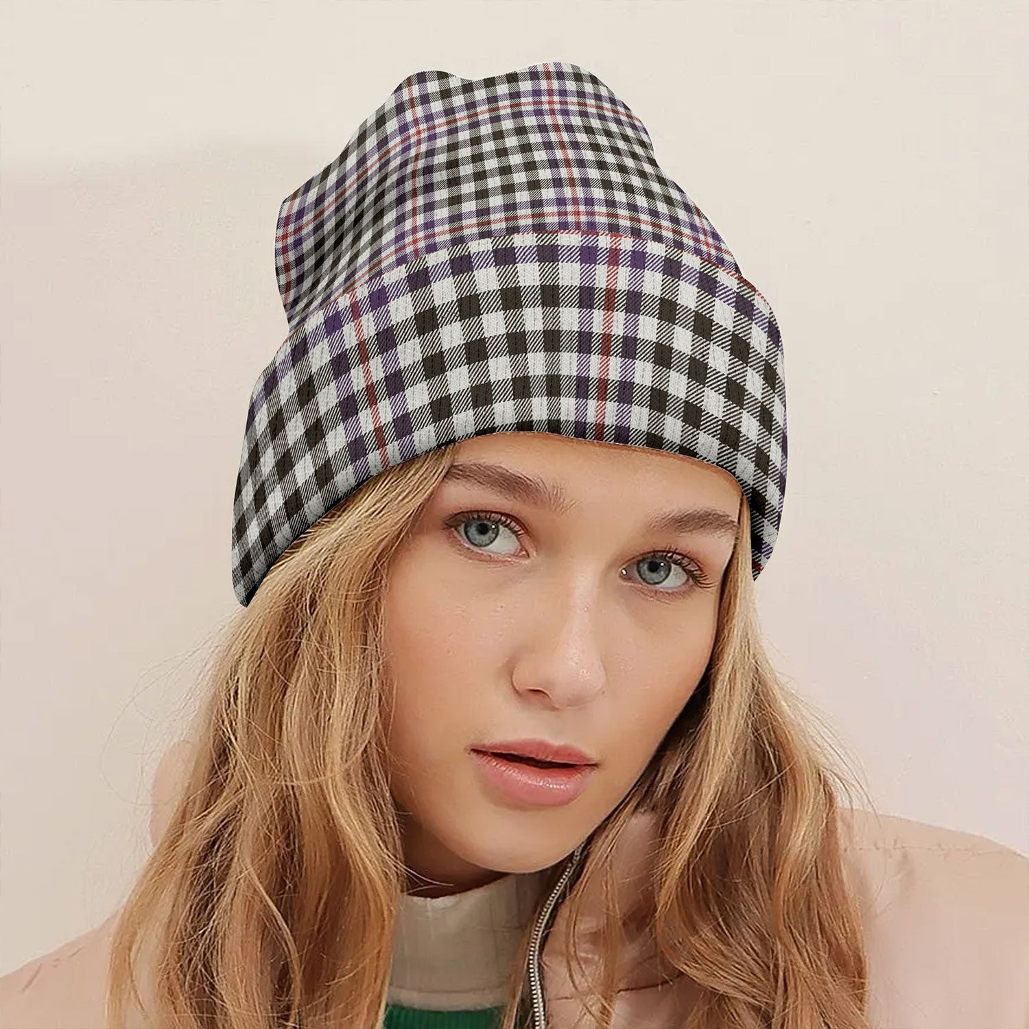 ScotsTee Shop Scottish Scott (Sir Walter) 2 Weathered Tartan Plaid Knit Beanie