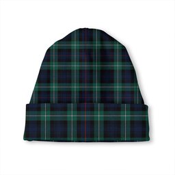 ScotsTee Shop Scottish MacKenzie (Seaforth) Highland No 2 Modern Tartan Plaid Knit Beanie