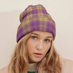 ScotsTee Shop Scottish MacLachlan Chief-s Dress- Blue Weathered Tartan Plaid Knit Beanie