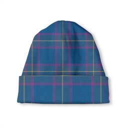 ScotsTee Shop Scottish Peacock Samantha (Paucok Samantha) Ancient Tartan Plaid Knit Beanie