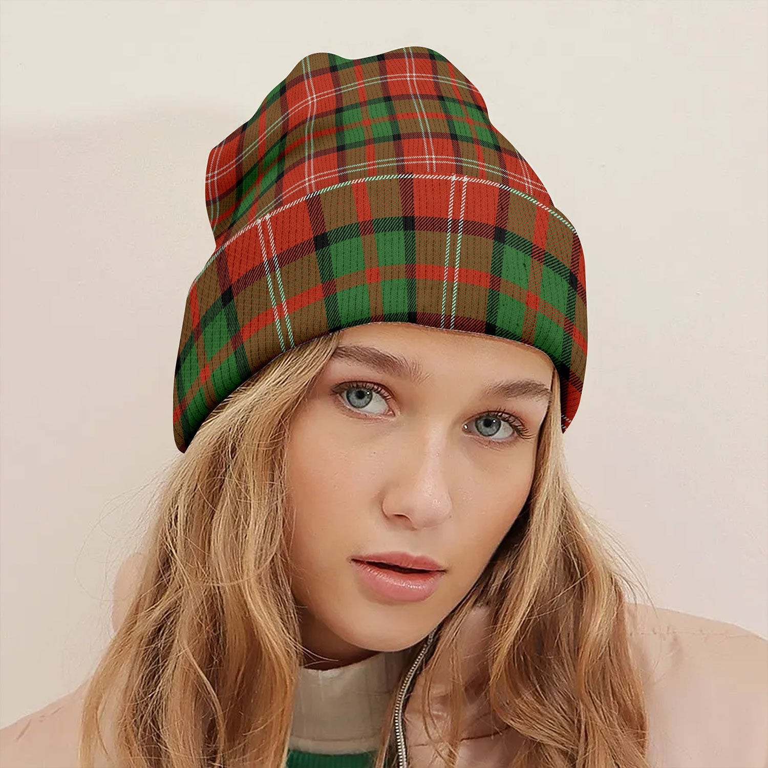 ScotsTee Shop Scottish Nisbet (Nisbit) Ancient Tartan Plaid Knit Beanie