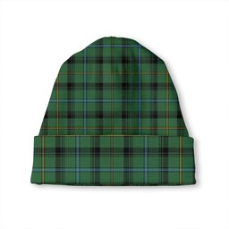 ScotsTee Shop Scottish MacCandlish Green Hunting Modern Tartan Plaid Knit Beanie