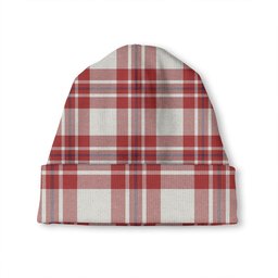 ScotsTee Shop Scottish MacGregor Dress Red (Gregor Dress Red) Weathered Tartan Plaid Knit Beanie